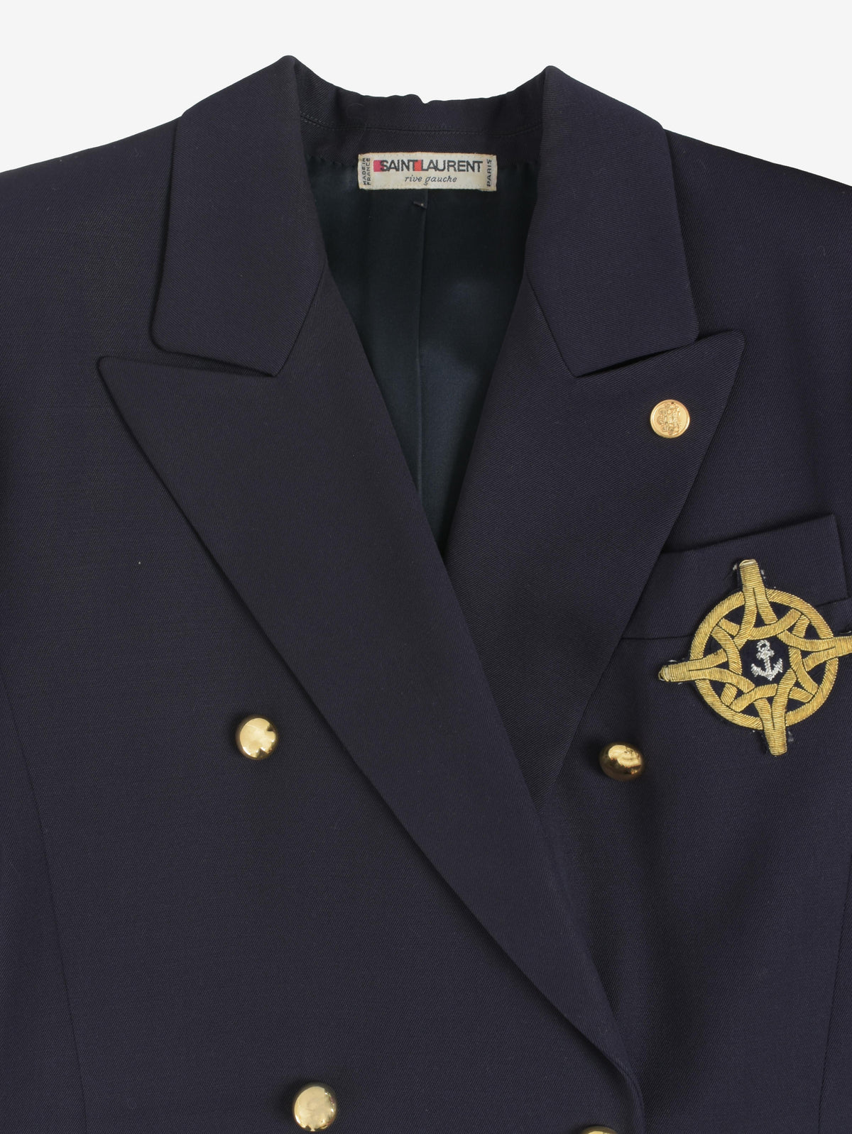 Cappotto da marinaio Yves Saint Laurent - anni '80