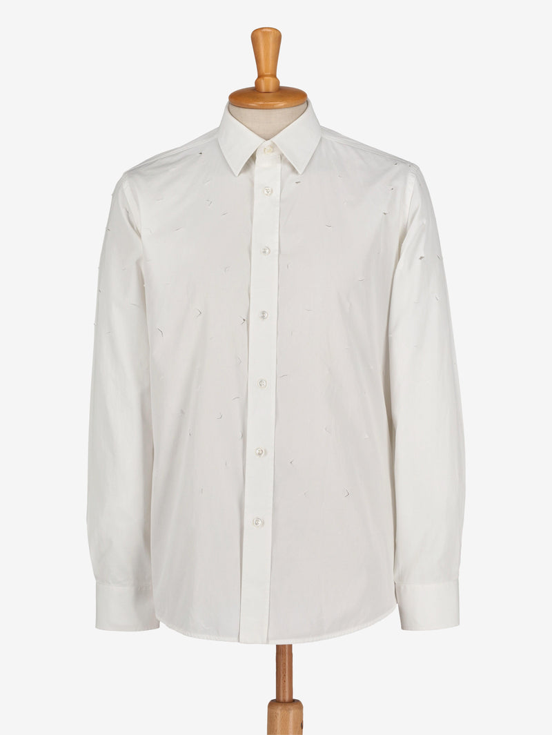 Yves Saint Laurent White Cotton Shirt WCV250825.05  Yves Saint Laurent 