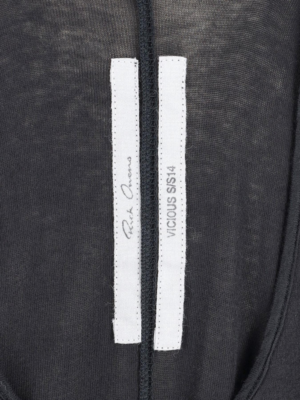 Rick Owens Forever Basic Rib Tank in Black Cotton RM300625.85  Rick Owens 