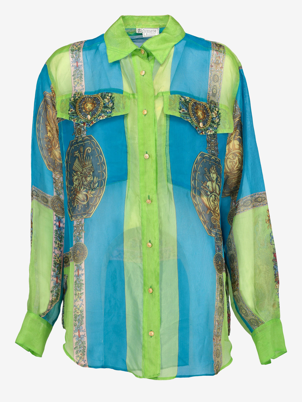 Versus Versace 1990s Shirt in Silk Organza MR205443  Versace 