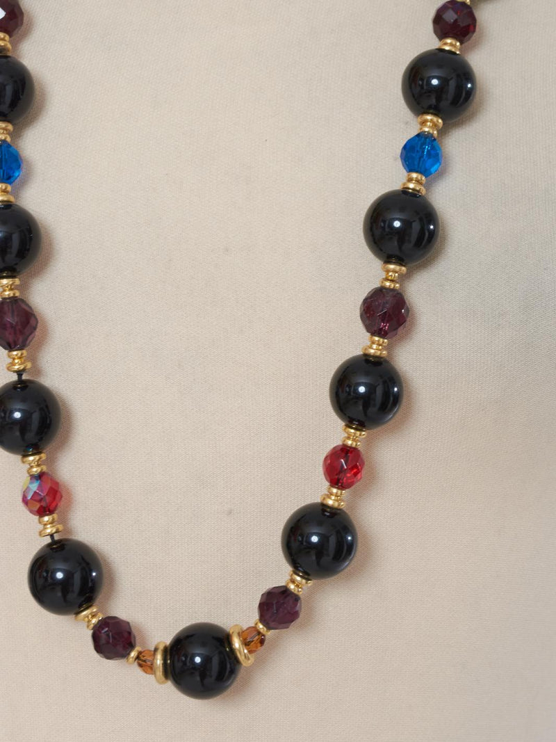 Bozart Black Bead Necklace MR280923_11  Bozart 