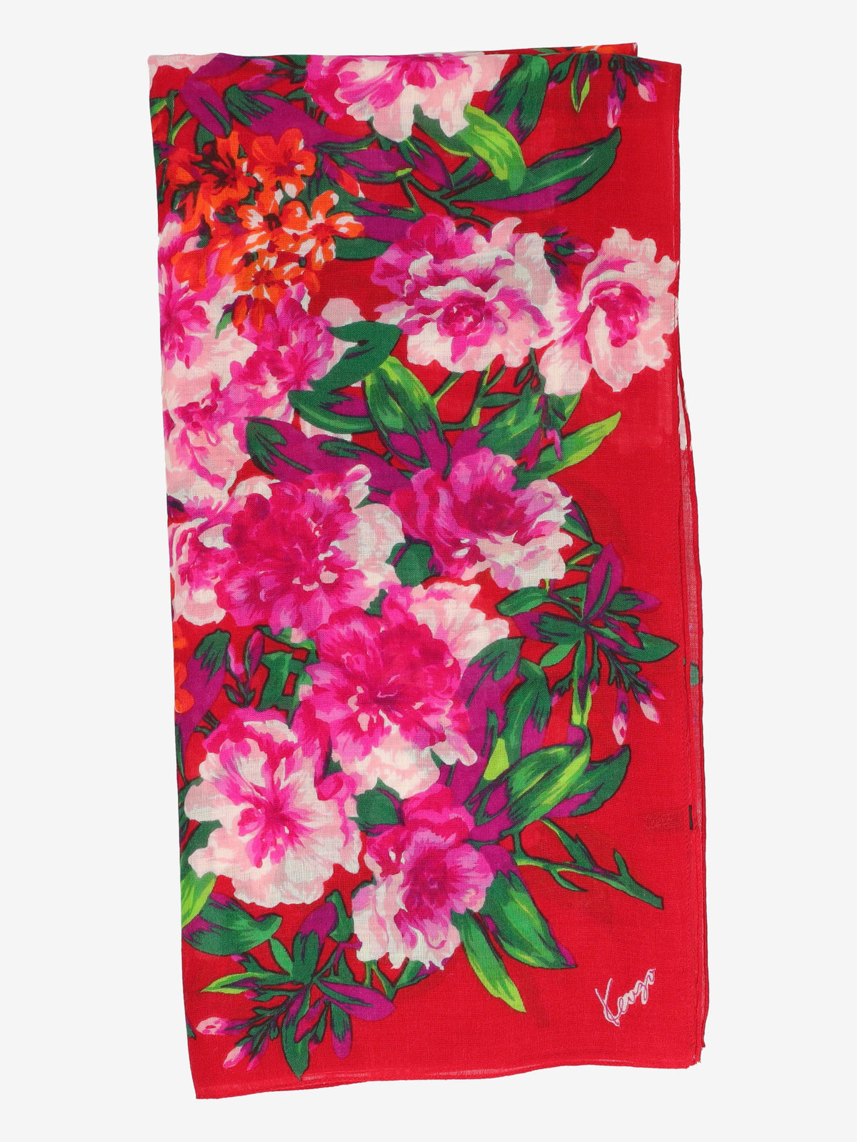 Kenzo Floral Print Square Scarf W27526.68  Kenzo 