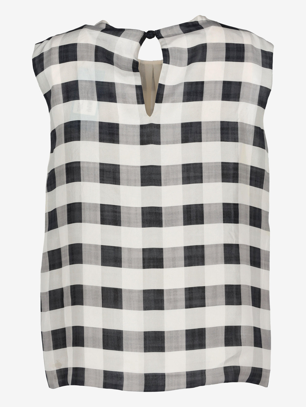 Giorgio Armani Sleeveless Checkered Blouse W27526.31  Giorgio Armani 
