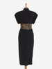 Gianni Versace long viscose dress with lurex bow WCV23031504  Gianni Versace 
