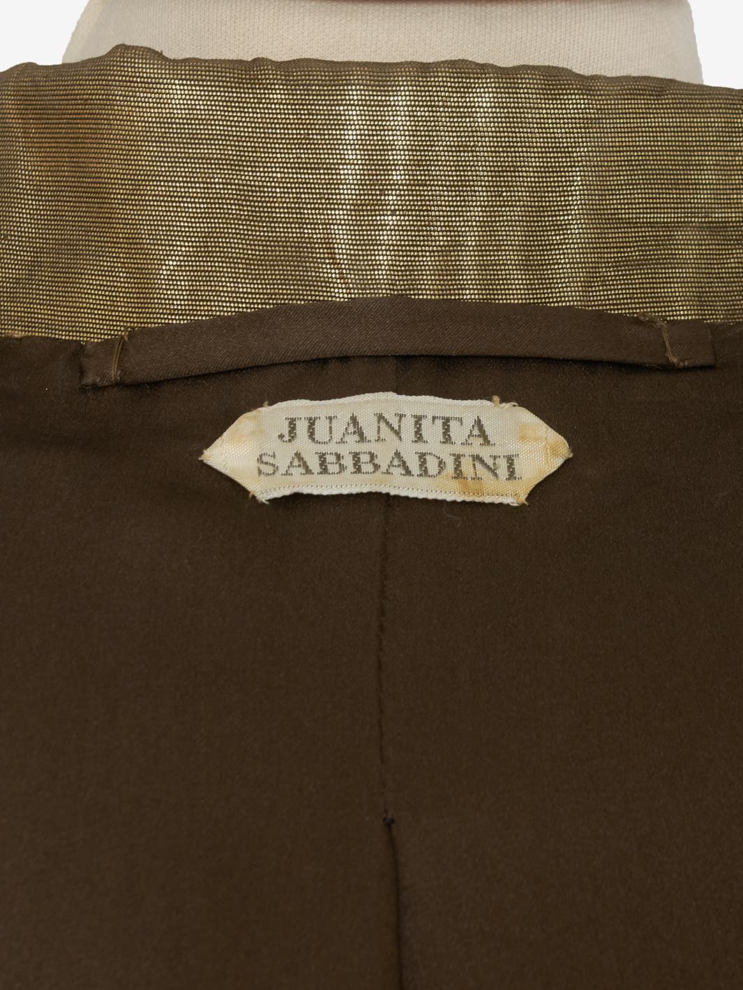 Juanita Sabbadini Gold Lurex Tailleur