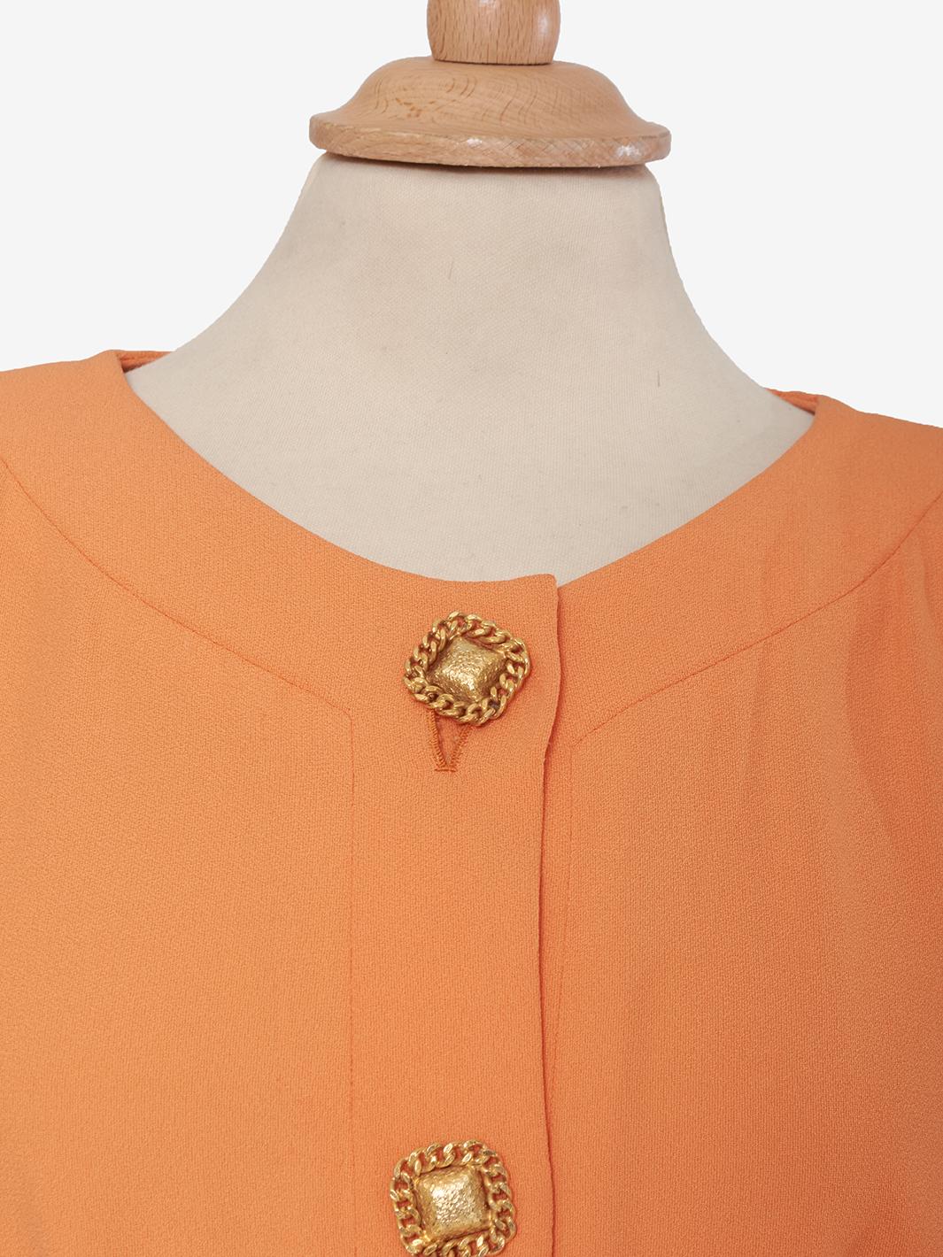 Juanita Sabbadini Orange viscose dress