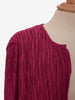 Giacca plissettata fucsia