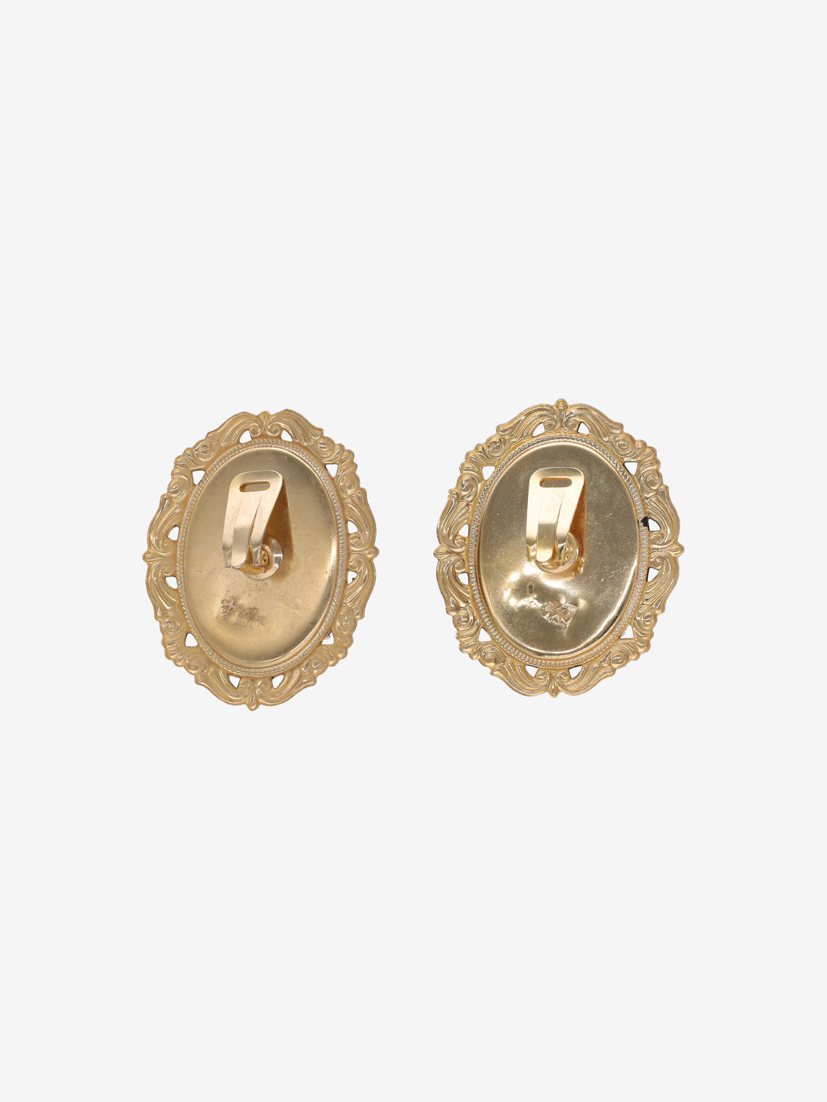 Vintage Ornate Frame Earrings W13426.54  Vintage 