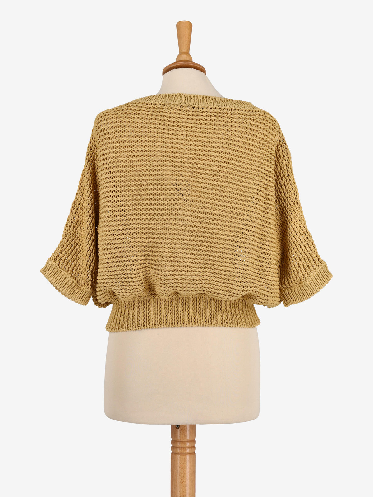 Maglione lavorato a maglia ocra Fabiana Filippi