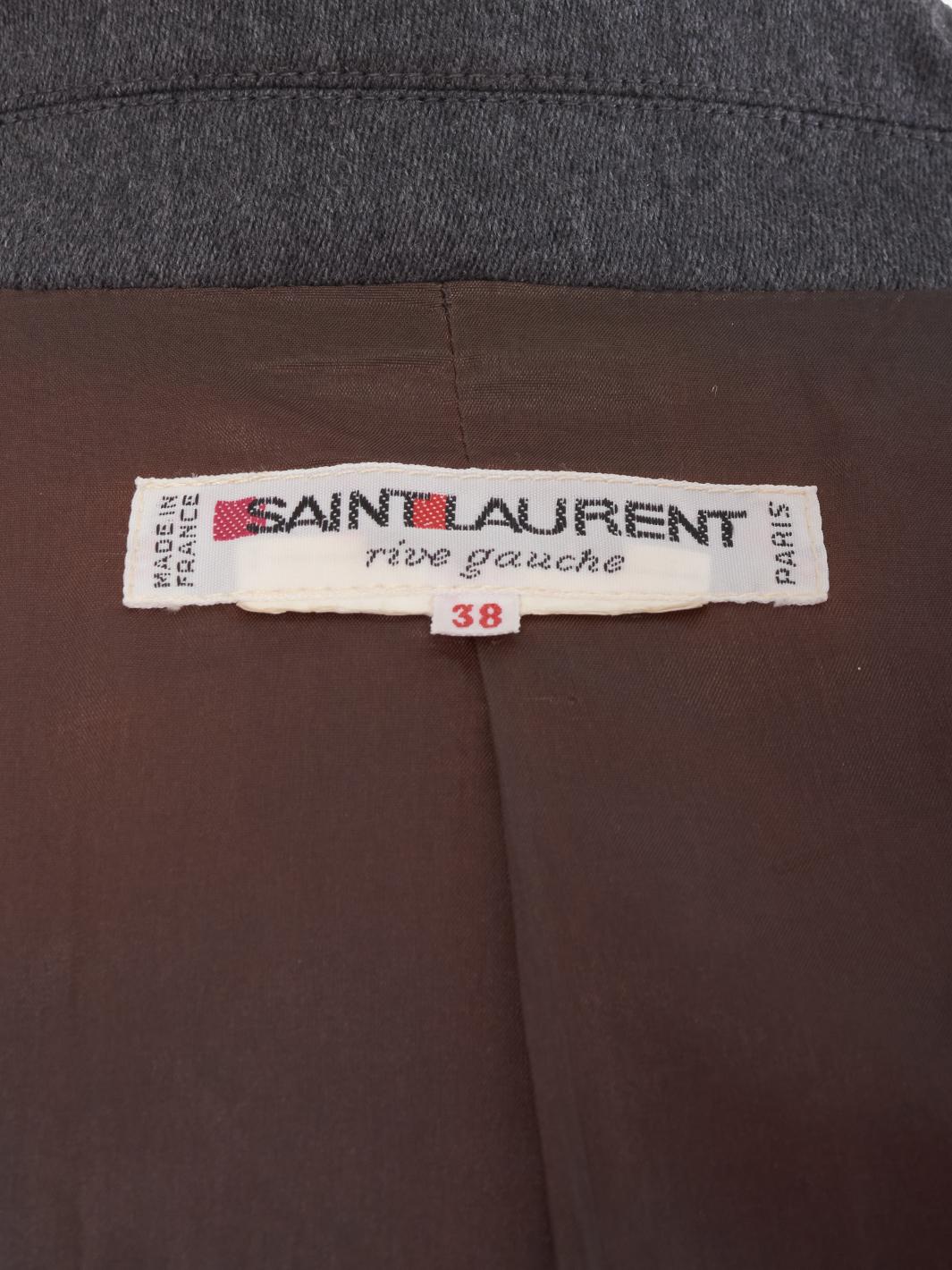 Saint Laurent Grey Wool Blazer MZ191312  Yves Saint Laurent 