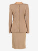 Basile Beige Two-Piece With Leather Inserts W2511.55  Vintage 