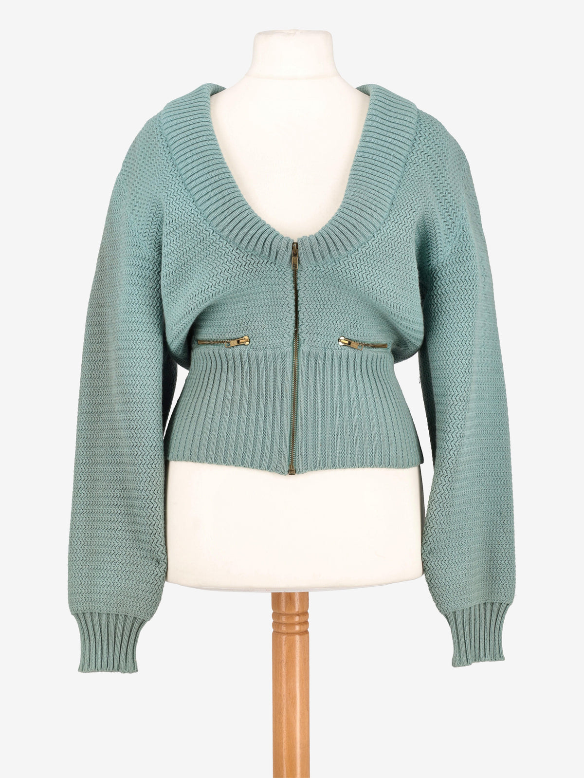 Alaïa Acquamarine Wool Suit DM1004393  Alaïa 