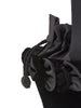 Black velvet bucket bag W22090901  Vintage 