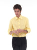 Y2K Basile long-sleeved yellow cotton shirt U224-16/4  Vintage 