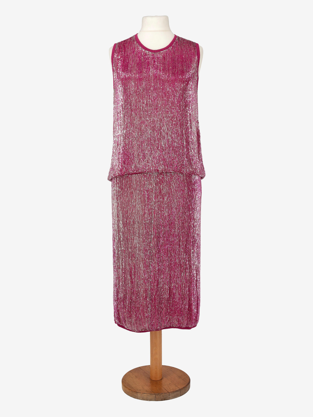 Gianfranco Ferré Fuchsia Beaded Suit