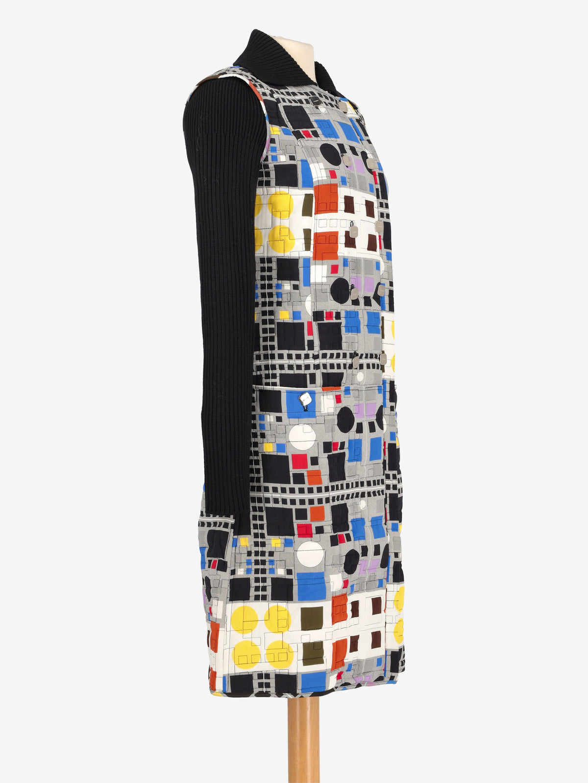 Fendi Long Multicolored Quilted Jacket W2511.64  Fendi 