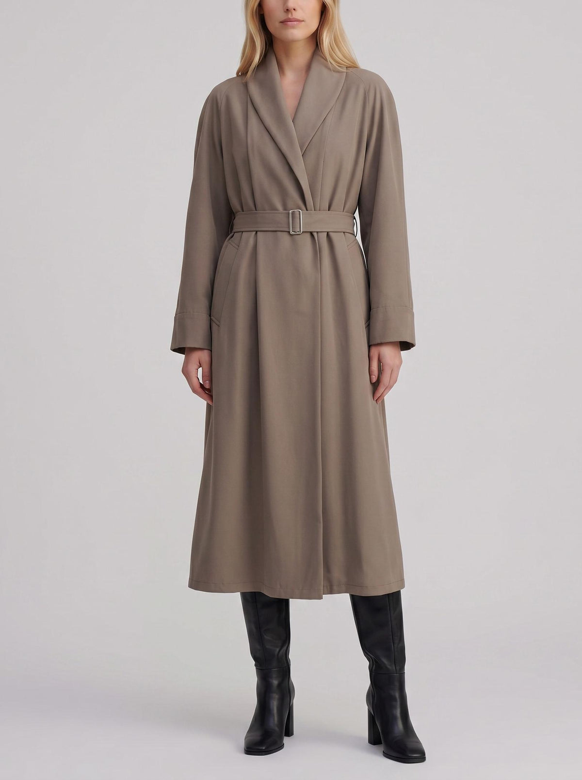 Vintage Long Coat with Belted Waist W27526.5  Vintage 