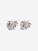 Vintage Round Earrings with Layered Leaf Design W13426.24  Vintage 