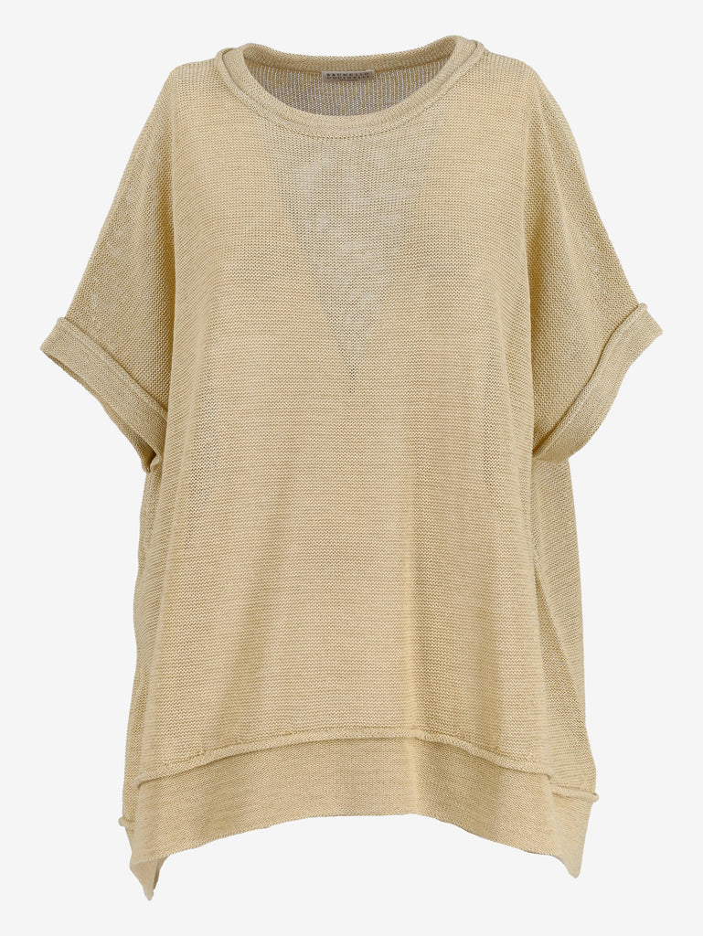 Brunello Cucinelli Gold Lurex Maxi Shirt