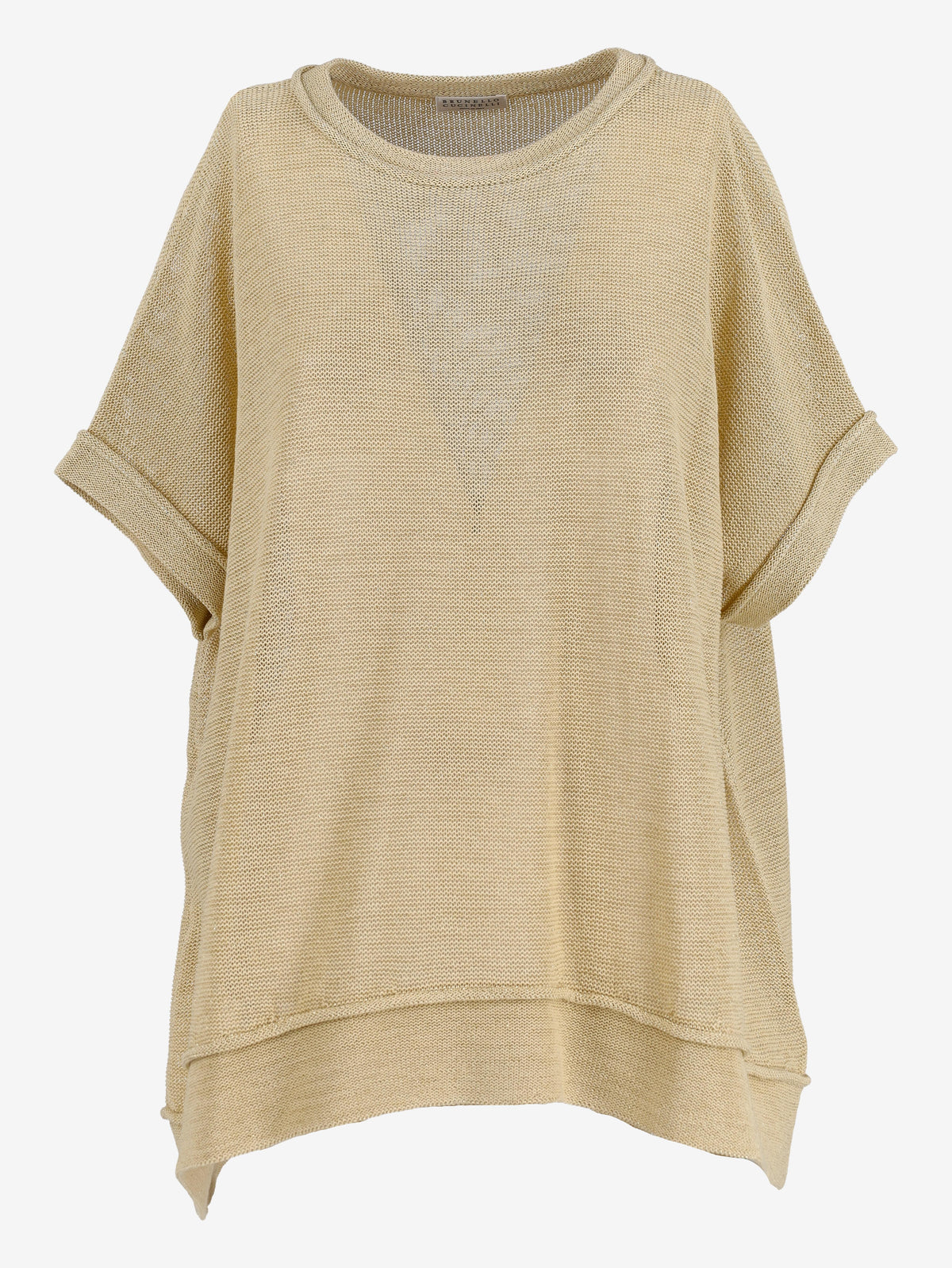 Brunello Cucinelli Gold Lurex Maxi Shirt
