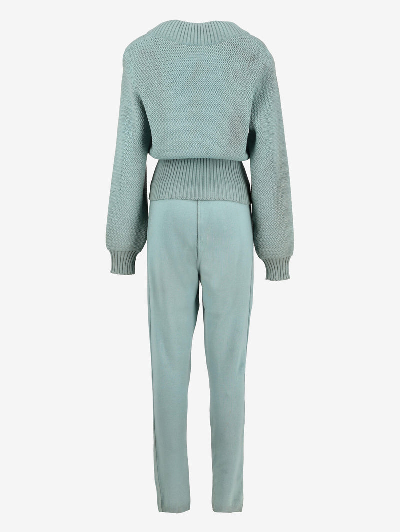 Alaïa Acquamarine Wool Suit DM1004393  Alaïa 