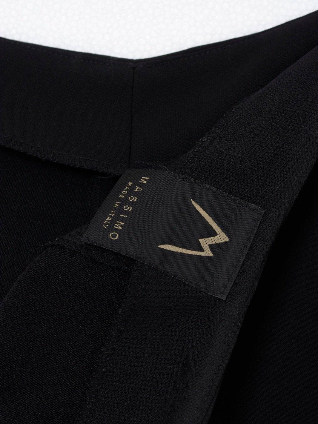 2010 black palazzo pants W22070503  Massimo 