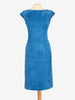 Prada Roundneck Dress in Blue Suede WCV161224_66  Prada 