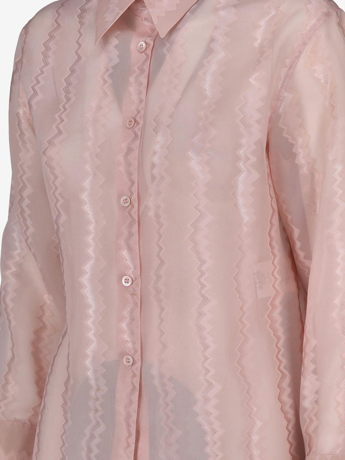 Gucci Classic Silk Shirt with Zig-Zag Motif W7426.9  Gucci 