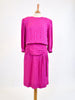Maggy London by Jeannene Booher fuchsia silk dress, 80s W22041103  Maggy London 