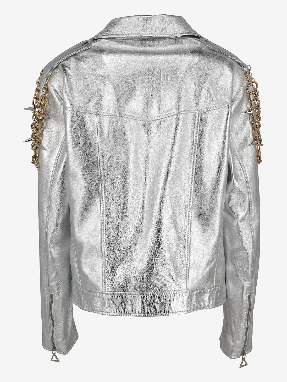 Collini Silver Leather Jacket WCV250886  Collini 