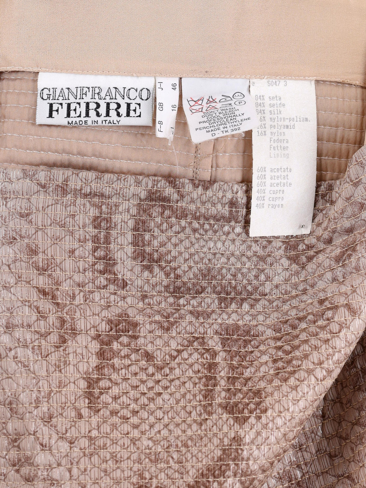 Gianfranco Ferrè Snake-print Skirt