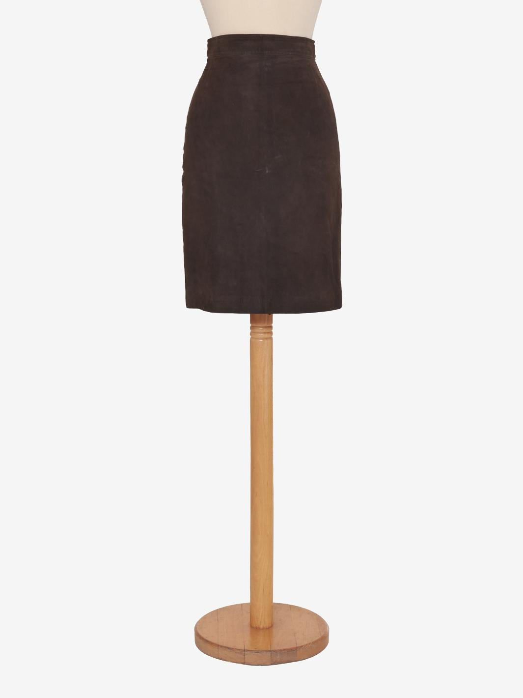 Brown Suede Vintage Skirt