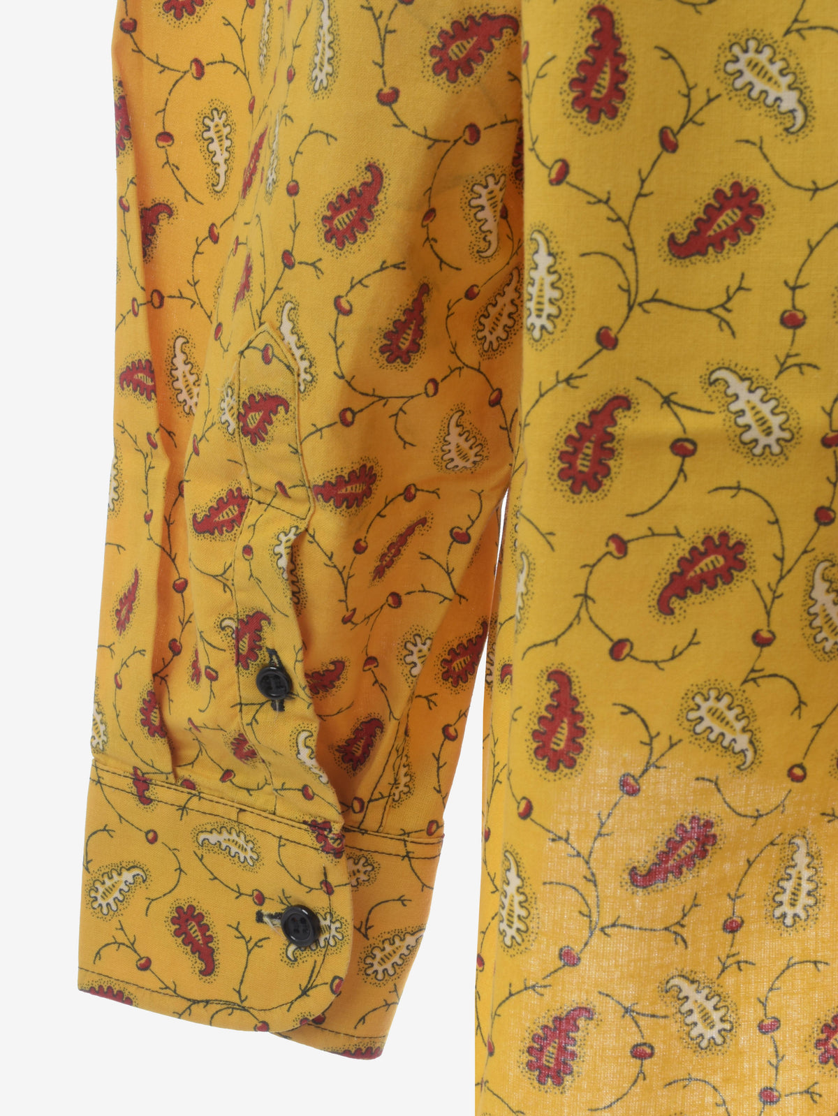 Souleiado Vintage Yellow Paisley Shirt WCV241010283  Souleiado 