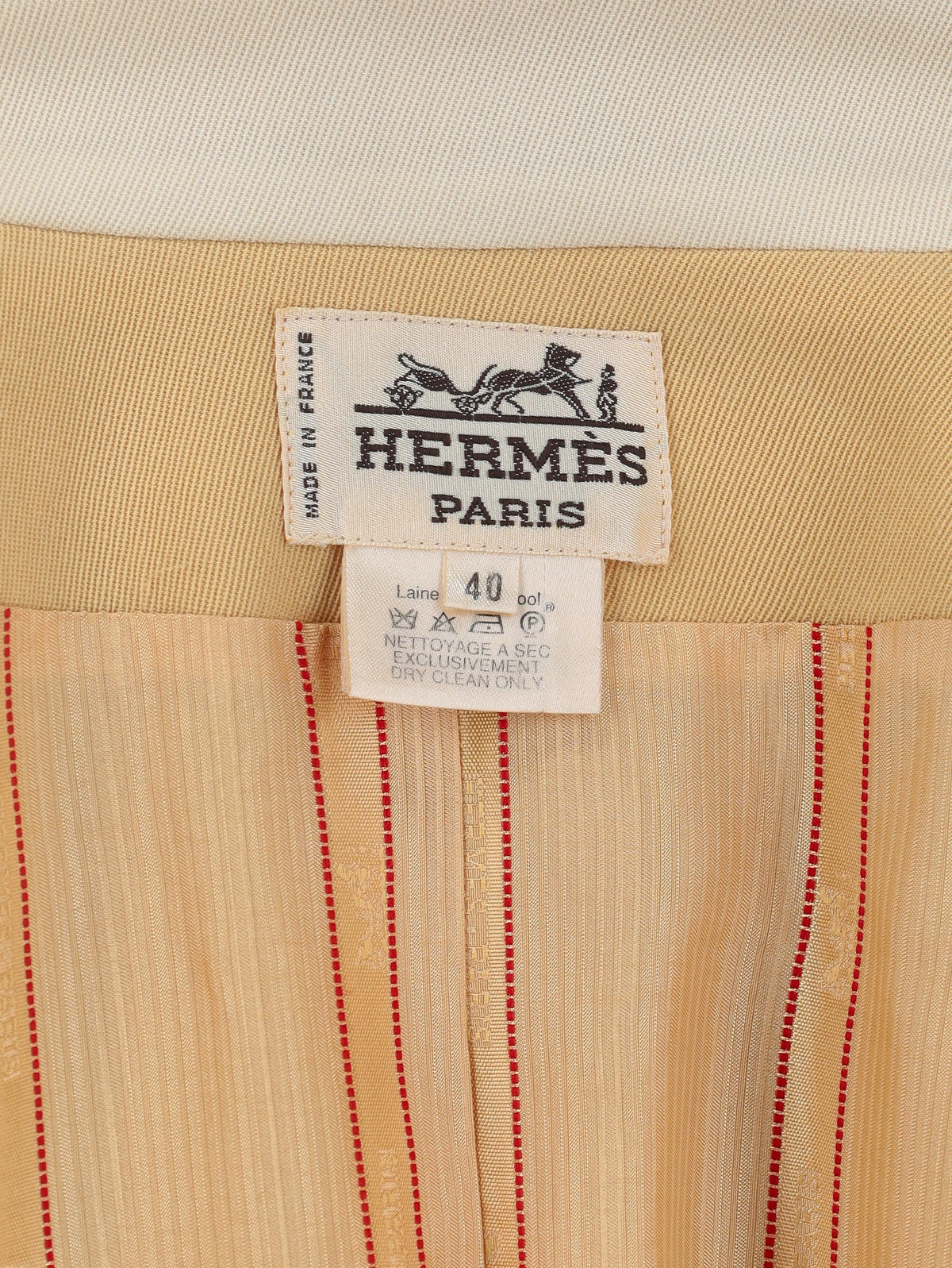 Hermès Yellow Wool Blazer MR200625.22  Hermes 