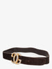 Gucci Chocolate Suede Buckle Belt WCV13032025.52.1  Gucci 
