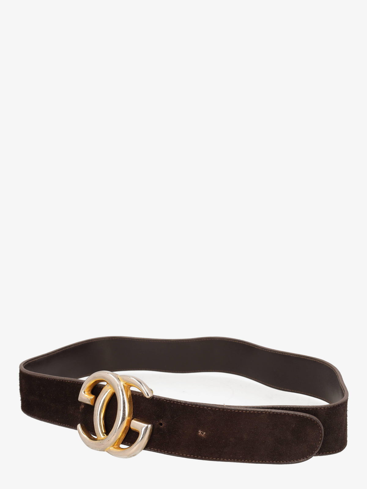 Gucci Chocolate Suede Buckle Belt WCV13032025.52.1  Gucci 
