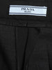 Y2K Prada black cropped woollen pants with buttons on the front W2203177  Prada 