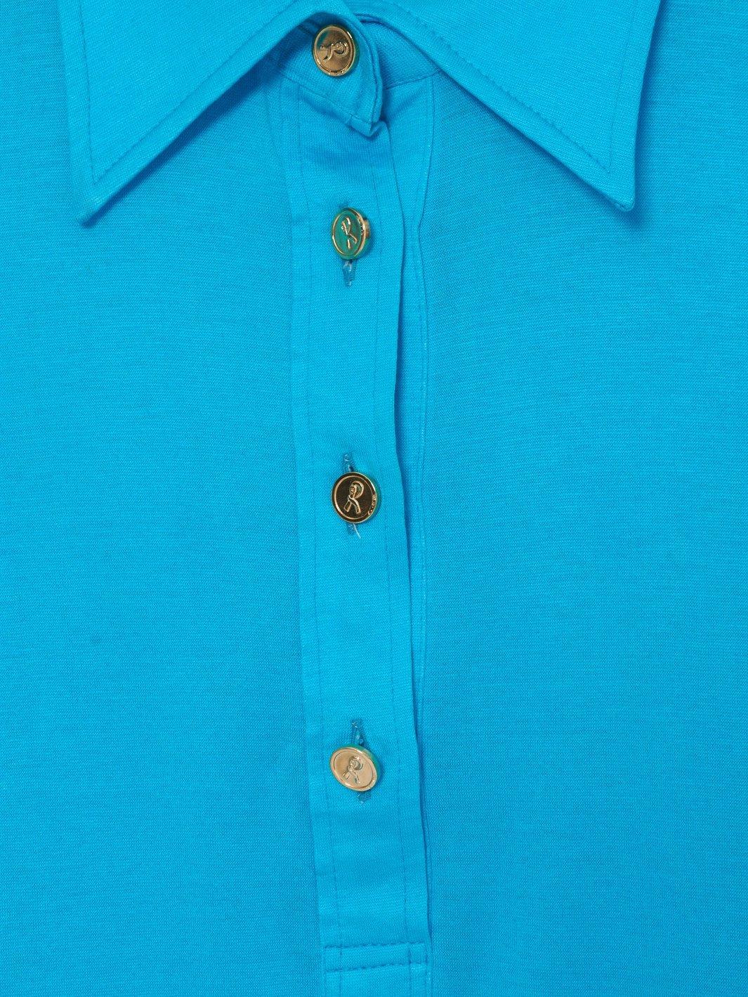 1970s Roberta Di Camerino sky-blue polo shirt in lightweight cotton W22051918  Roberta di Camerino 