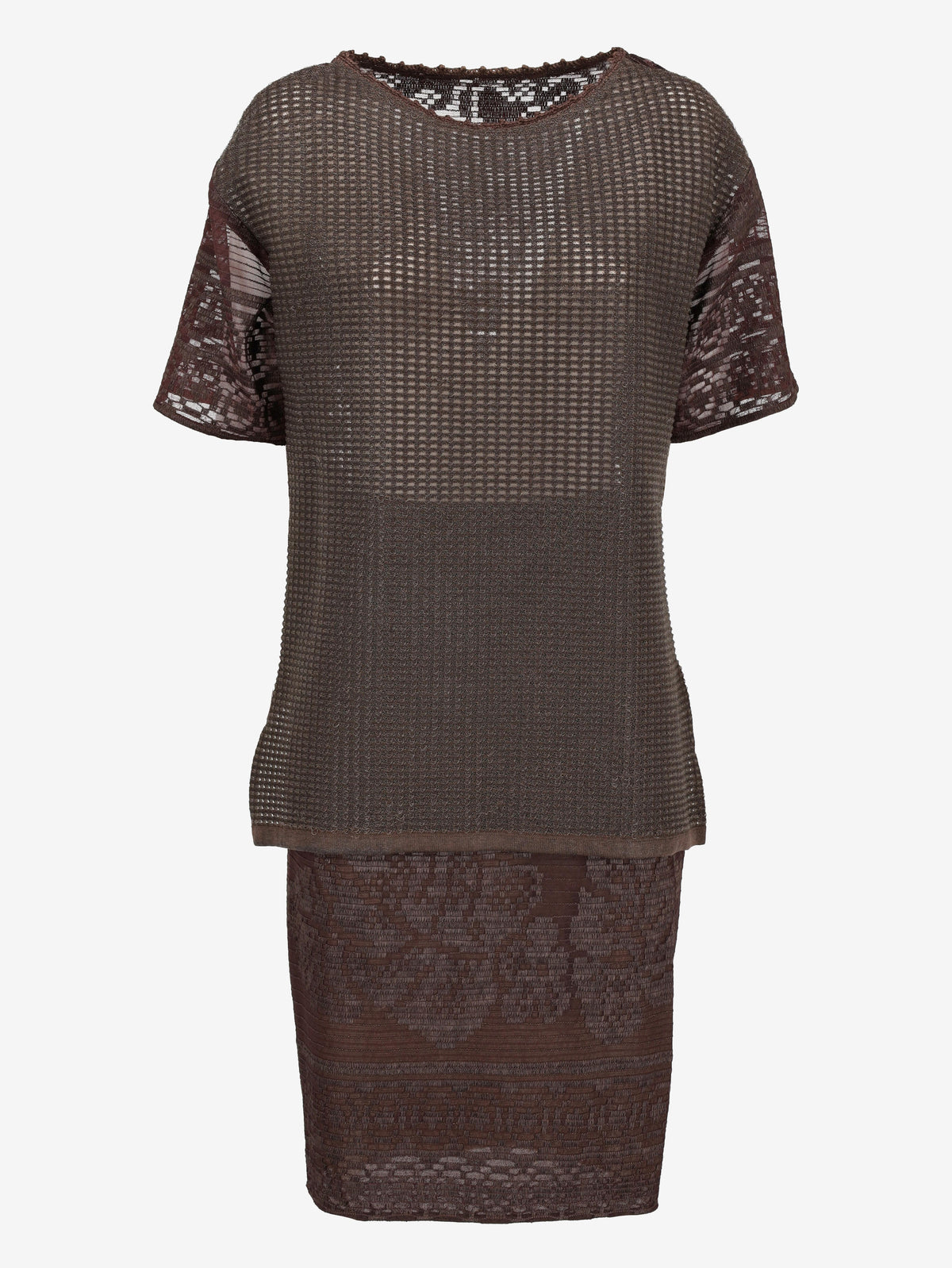 Gianfranco Ferré 1980s Set in Jacquard Lace AR016  Gianfranco Ferré 