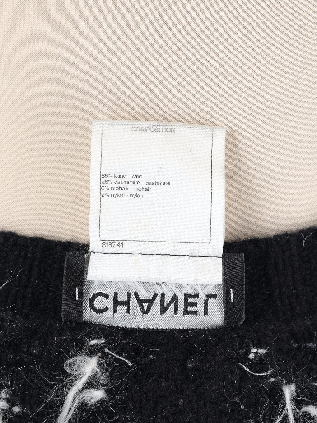 Chanel Black and White Wool Cashmere Knit Dress CVB24.61.2  Chanel 