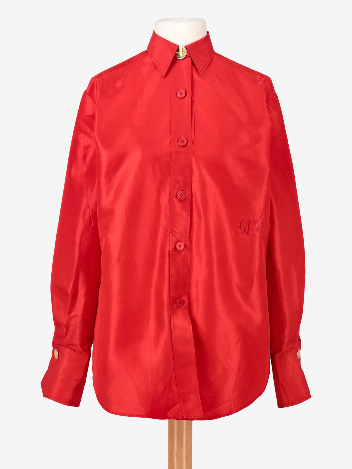 Camicia Gianfranco Ferré in seta rossa