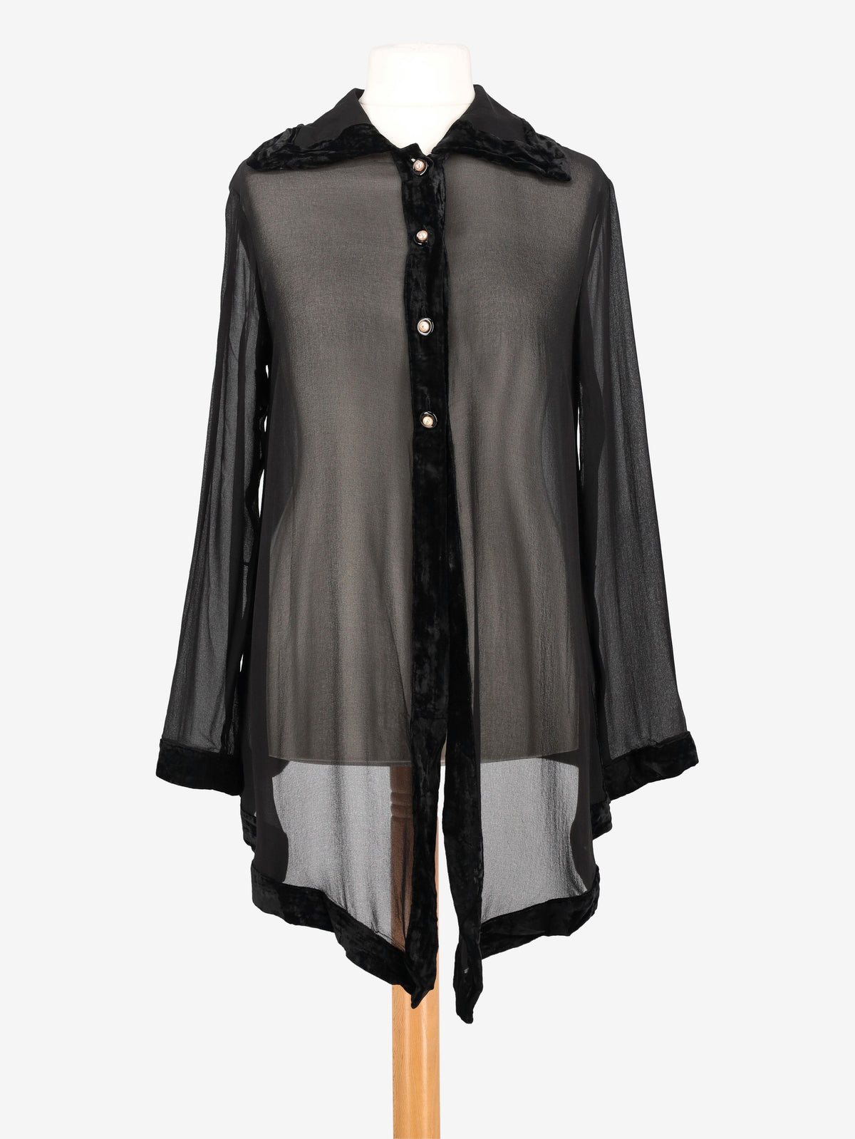 Mondrian Transparent Silk Shirt