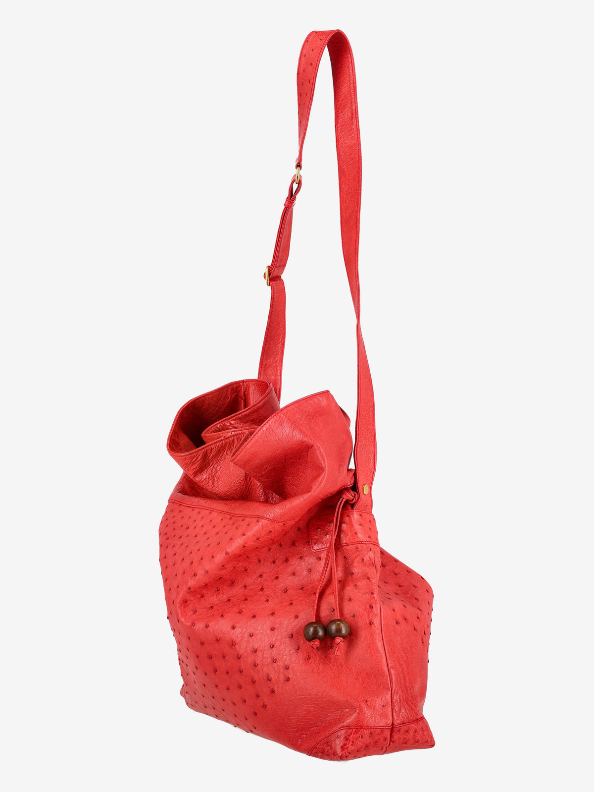 Gucci Ostrich Shoulder Bag