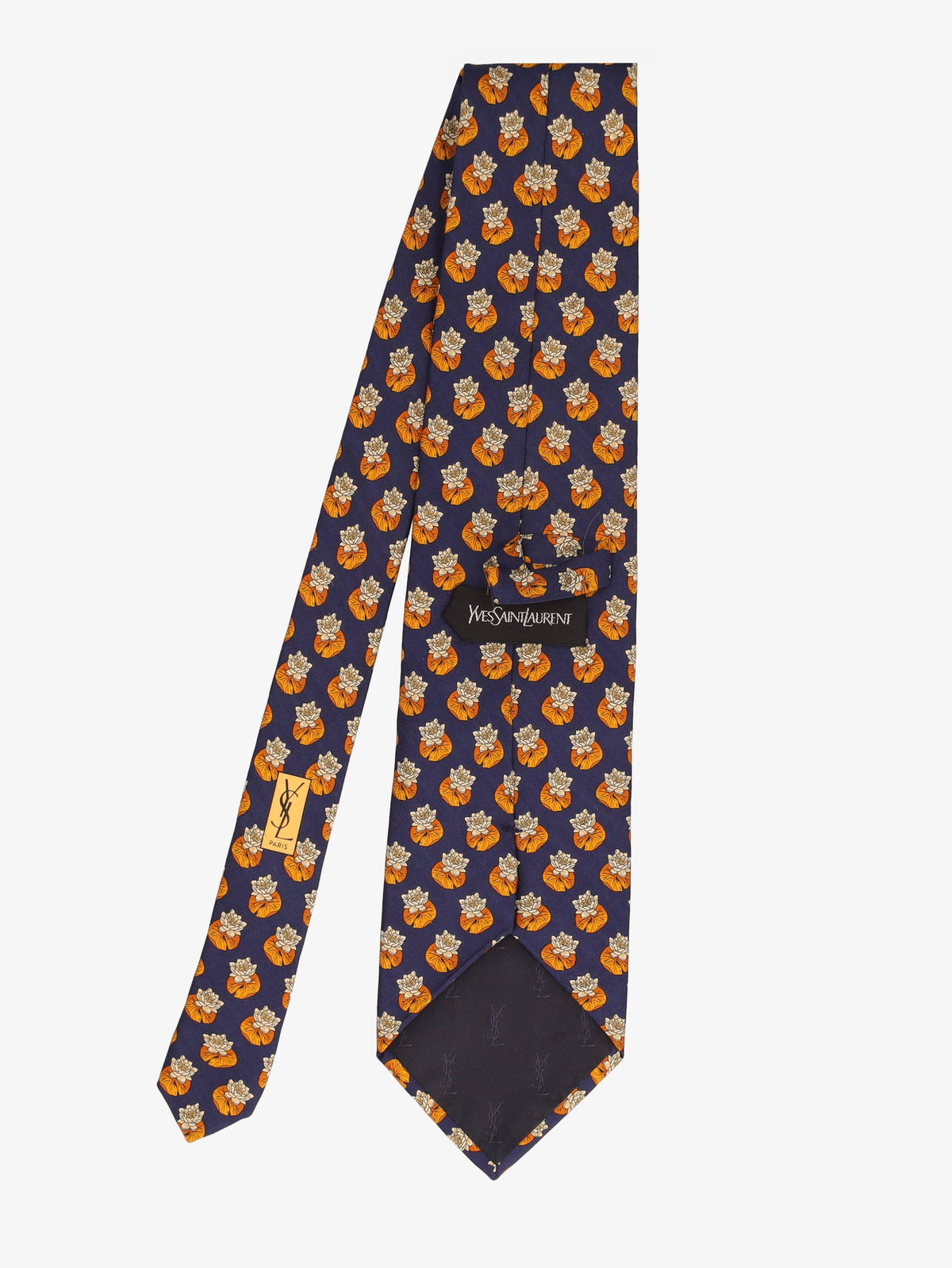 Yves Saint Laurent Water Lilies Print Tie WCV300625.14  Yves Saint Laurent 
