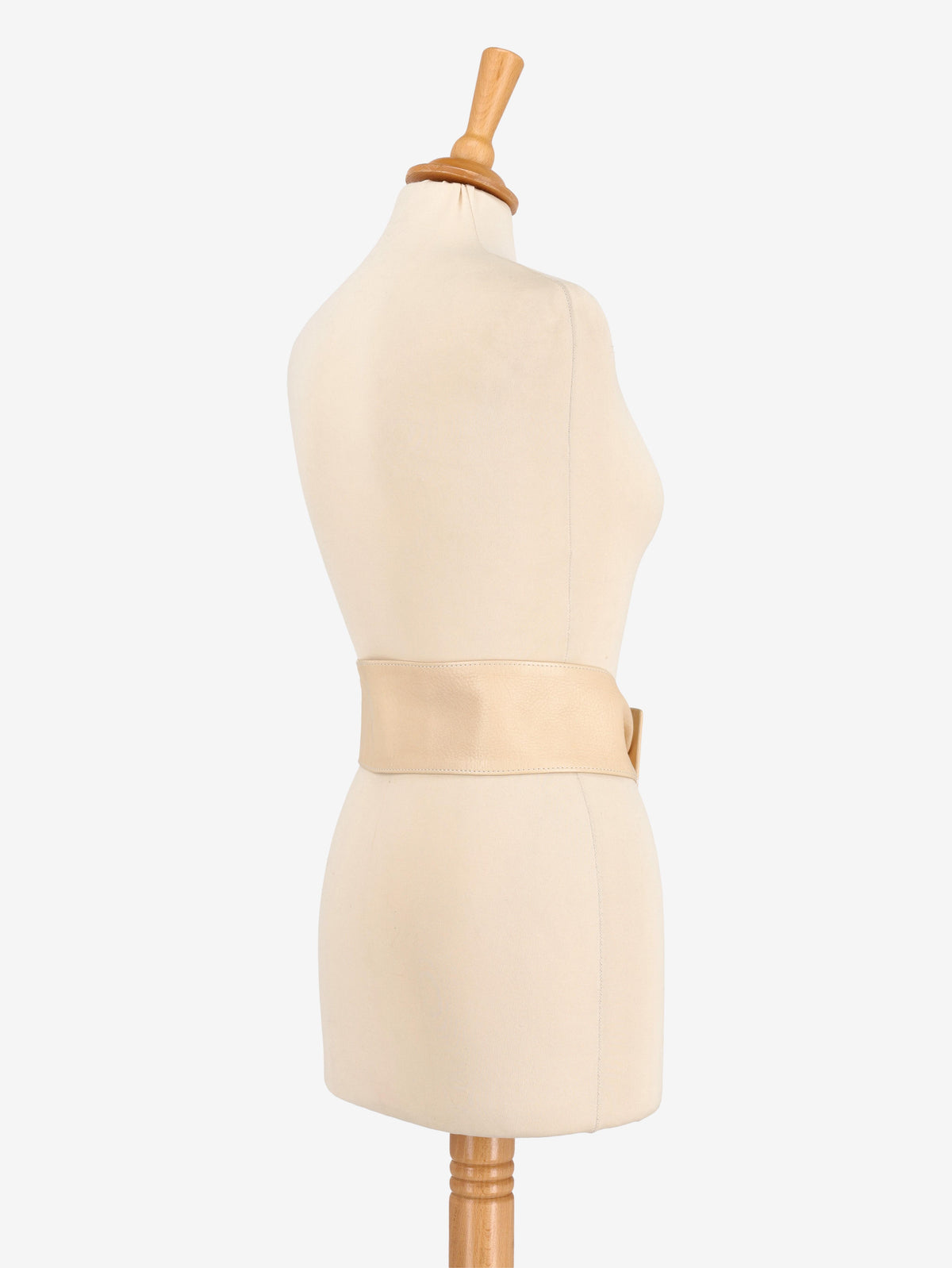 Vintage Butter Leather Maxi Belt