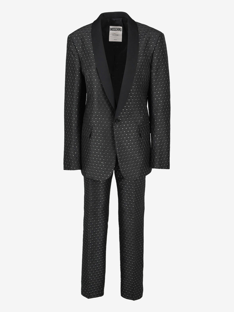 Moschino Black And Silver Suit WCV250841  Moschino 