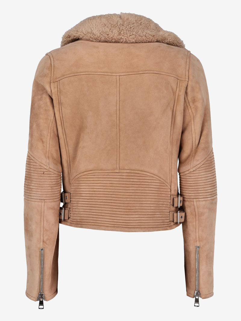 Gucci Shearling and Suede Leather Biker Jacket W7426.18  Gucci 