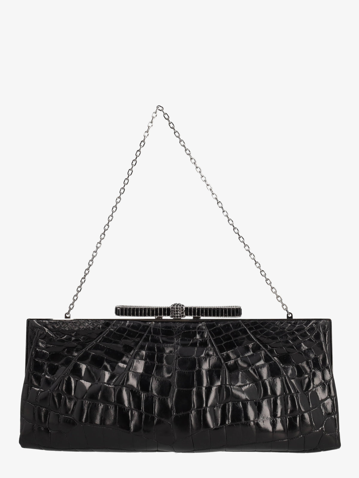 Valentino Clutch Bag In Black Cocco