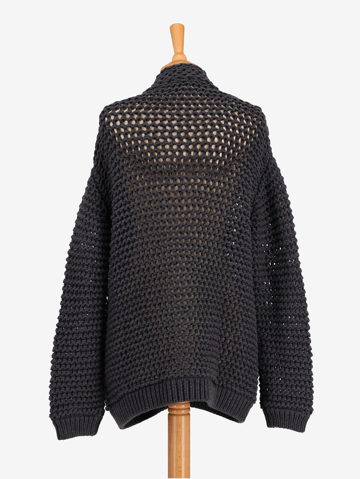 Brunello Cucinelli Knitted Charcoal Cardigan