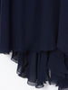 2020 Alessandro dell'Acqua dark blue chiffon dress CVM19.1  Alessandro Dell'Acqua 